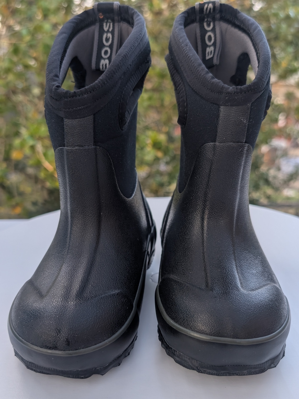 Bogs Kids Black Waterproof Pull-On Rain Boots